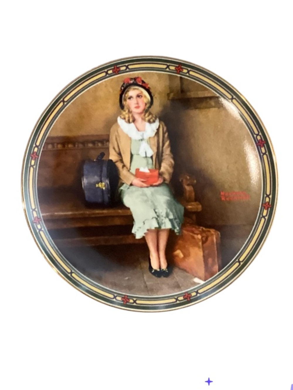 Knowles 1985 Norman Rockwell A Young Girl’s Dream Collector Plate & Box